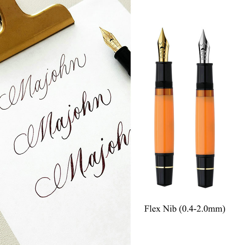 プレミアム マジョン ウルトラ エラスティック ベンダブル  - Fountain Pen Calligraphy Flex Nib のレビューと価格
