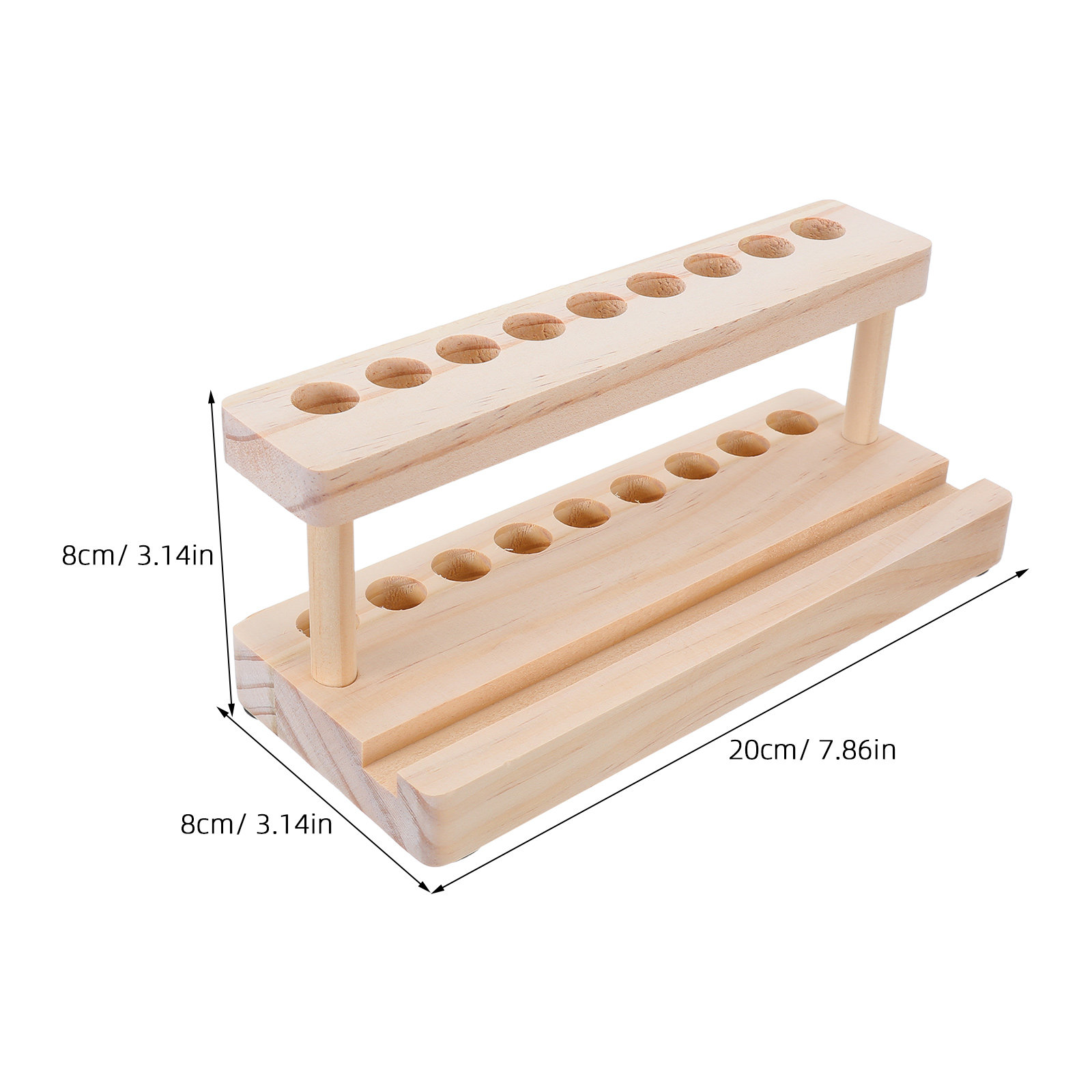 木製のスマートフォンスタンド兼ペン立て。自然な木目が美しいデ - Wooden Fountain Pen Desk Stand Holder のレビューと価格