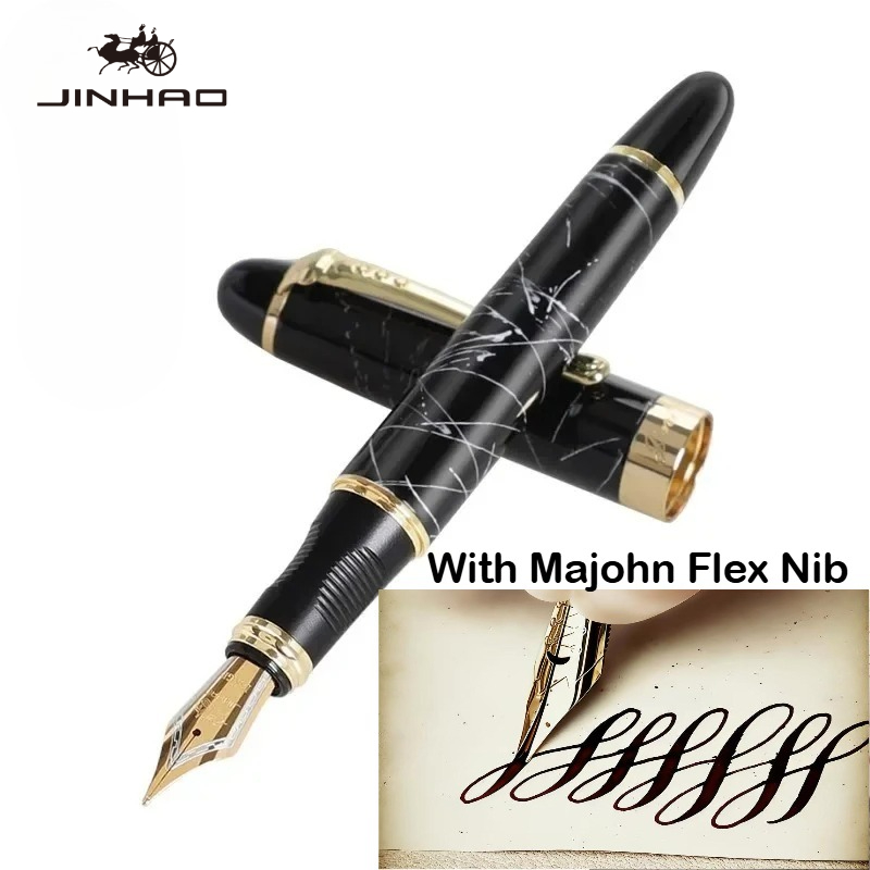 JINHAO X450 万年筆マジョーンフレックスペン先書道 - Fountain Pen Calligraphy Flex Nib のレビューと価格