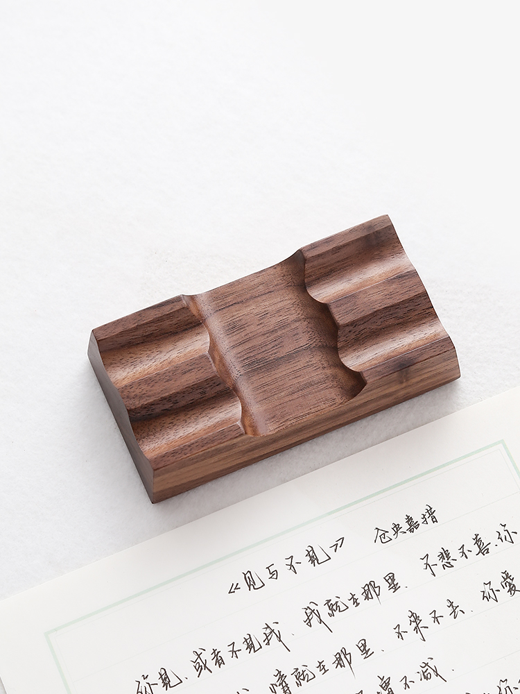 クルミ材ペンホルダースタンドデスクオーガナイザーオフィス用品 - Wooden Fountain Pen Desk Stand Holder のレビューと価格