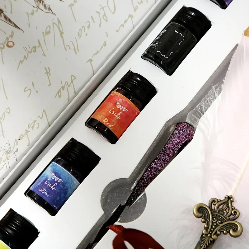 1本入り ガラス製ペン 万年筆 水性インク マーキュリー・ス - Glass Dip Pen Calligraphy Ink Set のレビューと価格
