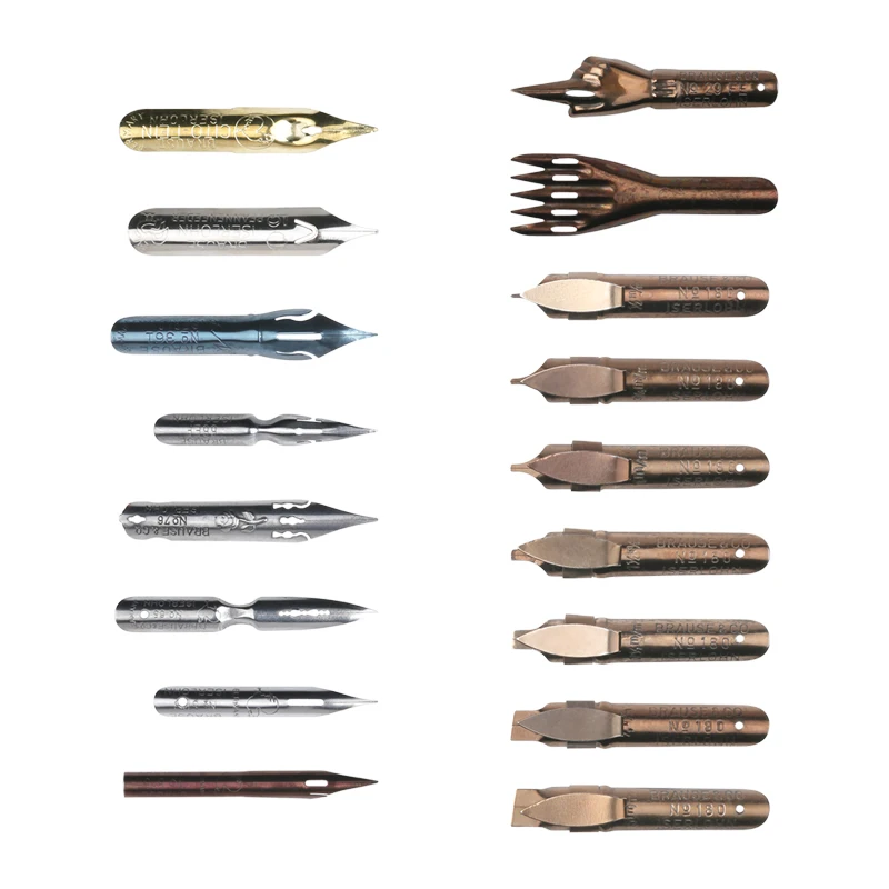 フランスのJ., オリジナルのHerbinxブラウスディップ - Fountain Pen Calligraphy Flex Nib のレビューと価格