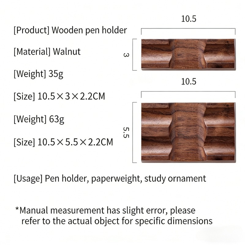ウォールナット木製ペンホルダー スタンド ディップペン/万年 - Wooden Fountain Pen Desk Stand Holder のレビューと価格