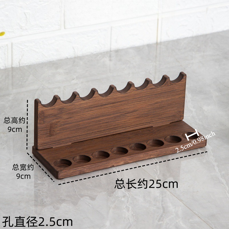 万年筆ホルダー デスクトップディスプレイラック 木製ペンスタ - Wooden Fountain Pen Desk Stand Holder のレビューと価格