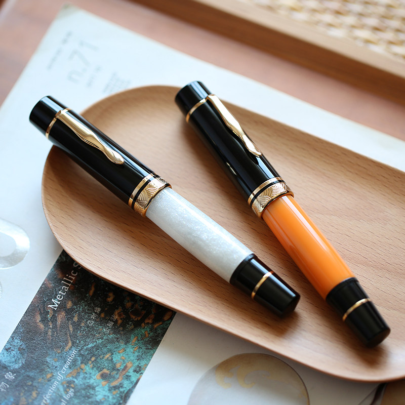 MAJOHN P139 ヴィンテージ万年筆 フルブラスボディ - Fountain Pen Piston Filler Large Ink のレビューと価格
