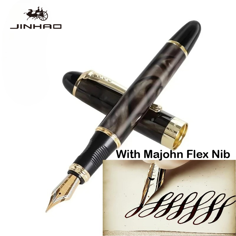JINHAO X450 万年筆マジョンフレックスペン先書道ペ - Fountain Pen Calligraphy Flex Nib のレビューと価格