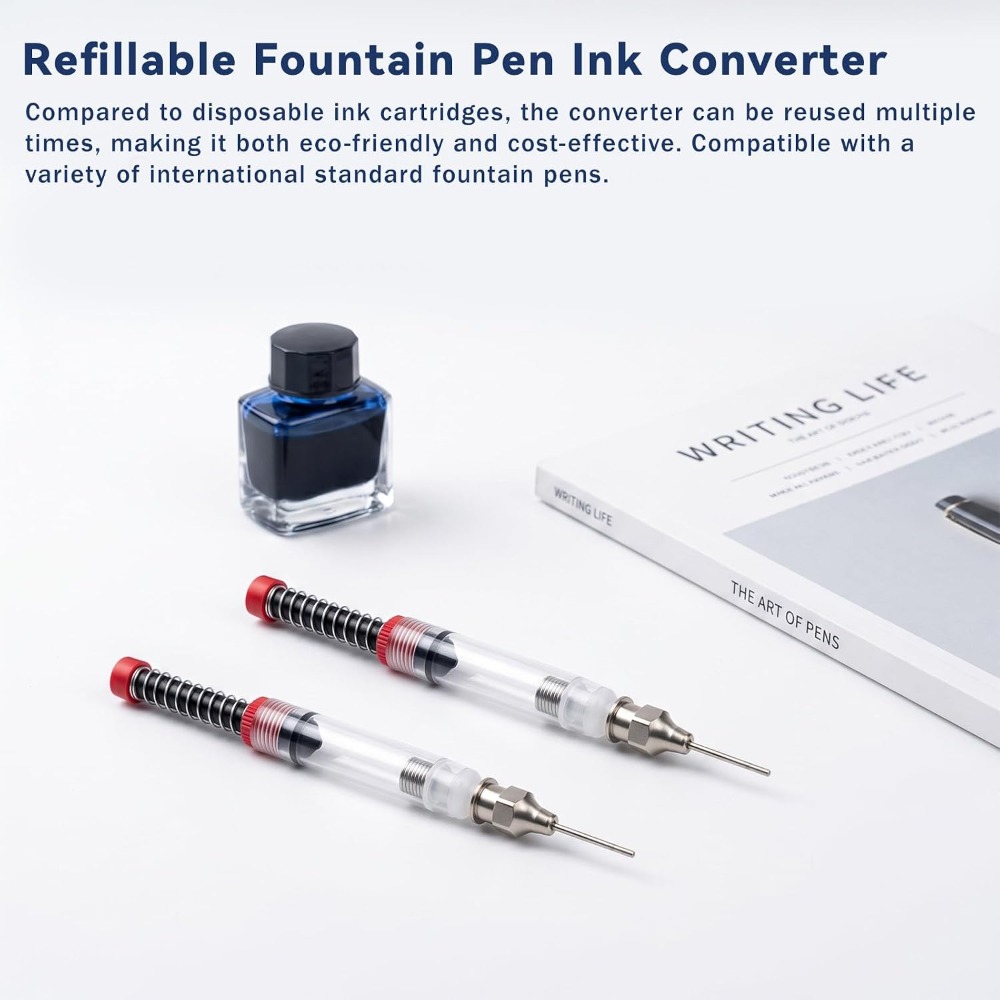 1-10個入り 万年筆用インク注入器 シリンジ 吸引器 ツー - Fountain Pen Converter Ink Suction のレビューと価格