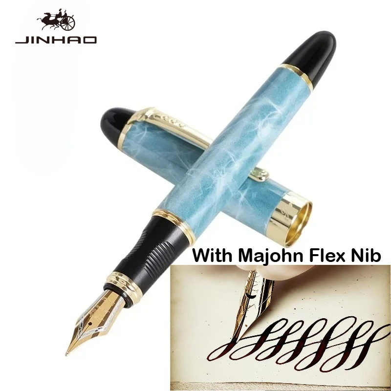 JINHAO X450 マジョンフレックスペン先付き万年筆書 - Fountain Pen Calligraphy Flex Nib のレビューと価格