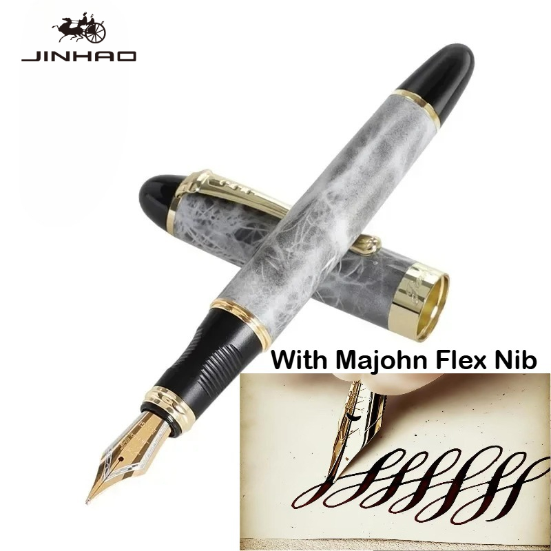 JINHAO X450 マジョンフレックスペン先付き万年筆書 - Fountain Pen Calligraphy Flex Nib のレビューと価格