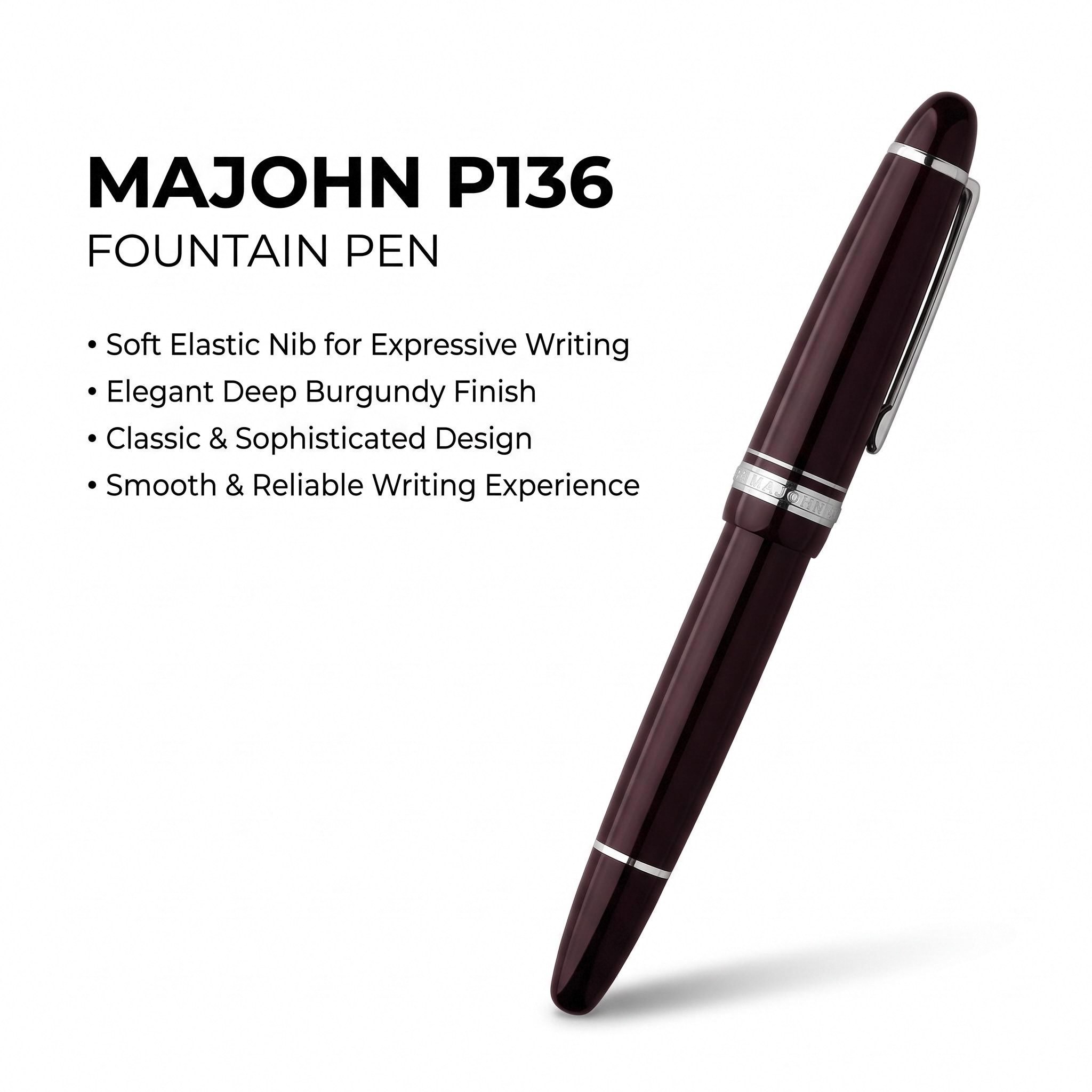 【2026年新製品】Majohn P136 書道用万年筆、柔 - Fountain Pen Calligraphy Flex Nib のレビューと価格