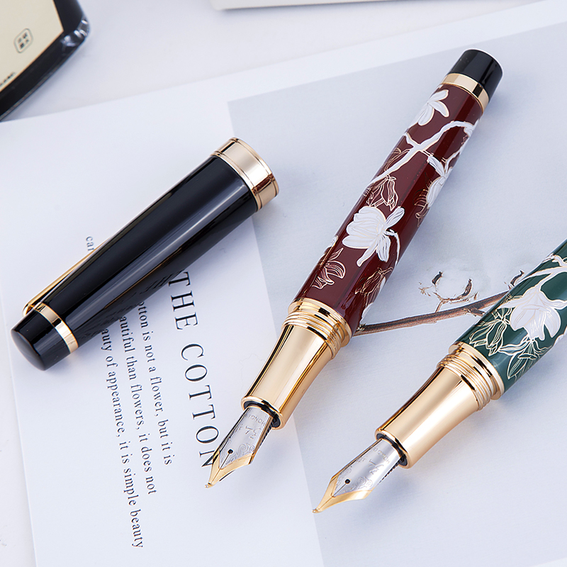 紅典 中国風 金箔装飾 書道ペン フレキシブルペン先 ヴィン - Fountain Pen Calligraphy Flex Nib のレビューと価格