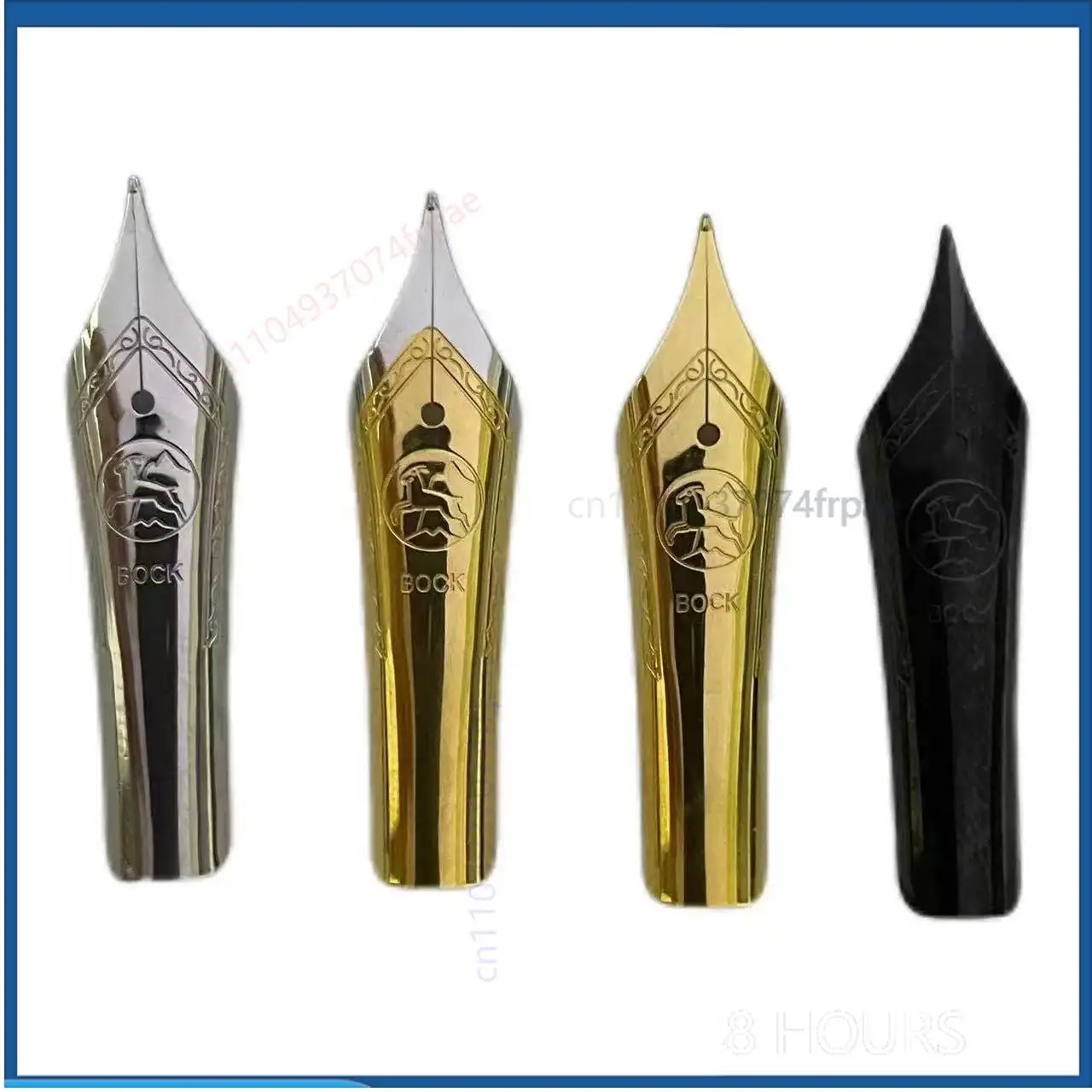 ドイツ製、ボックサイズ6、ペン先、白ロゴ、シルバー、ゴールド - Fountain Pen Nib Unit Replacement #6 のレビューと価格