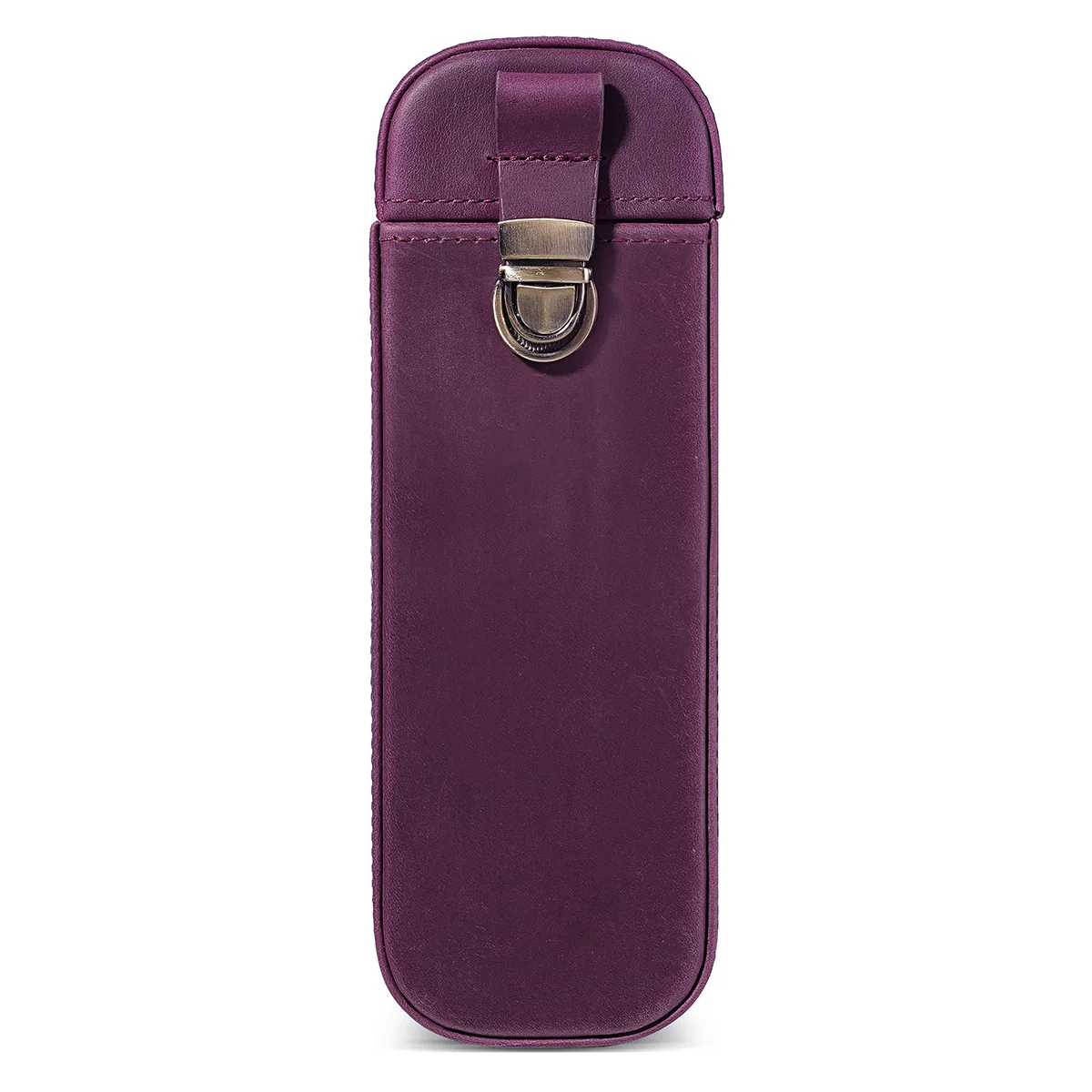 フルグレイン・クレイジーホースレザー製、3本収納可能なペンケ - Leather Fountain Pen Case 3 Slots Pouch のレビューと価格