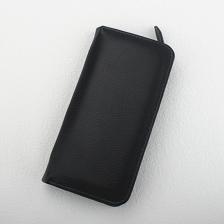 PUレザー万年筆ケース ジッパー付きペンケースポーチ、手作り - Leather Fountain Pen Case 3 Slots Pouch のレビューと価格