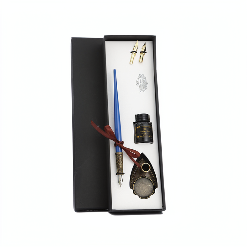 精巧なガラス製ディップペンセット WY ファウンテンインクギ - Glass Dip Pen Calligraphy Ink Set のレビューと価格