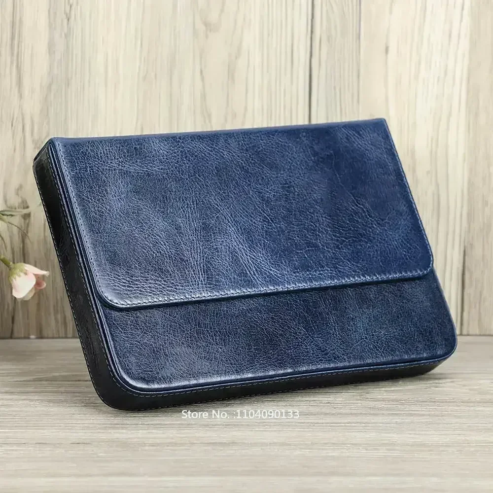 高級本革製12スロット万年筆ケース、オフィス・学校用文房具ペ - Leather Fountain Pen Case 3 Slots Pouch のレビューと価格